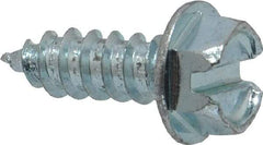 Value Collection - #12 Hex Washer Head Slotted Sheet Metal Screw - Steel, 5/8" Length Under Head, Grade 2 - Americas Industrial Supply