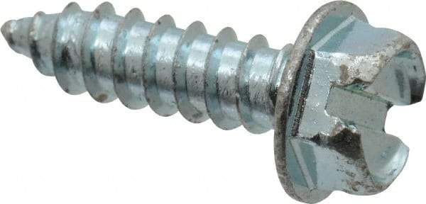 Value Collection - #12 Hex Washer Head Slotted Sheet Metal Screw - Steel, 3/4" Length Under Head, Grade 2 - Americas Industrial Supply