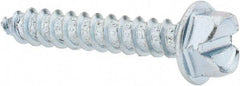 Value Collection - #14 Hex Washer Head Slotted Sheet Metal Screw - Steel, 1-1/2" Length Under Head, Grade 2 - Americas Industrial Supply