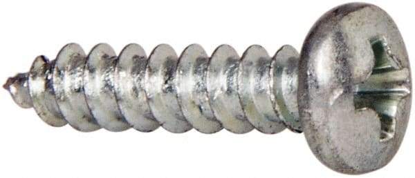 Value Collection - #6 Pan Head Phillips Sheet Metal Screw - Steel, 5/8" Length Under Head, Grade 2 - Americas Industrial Supply