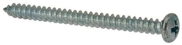 Value Collection - #6 Pan Head Phillips Sheet Metal Screw - Steel, 1-3/4" Length Under Head, Grade 2 - Americas Industrial Supply