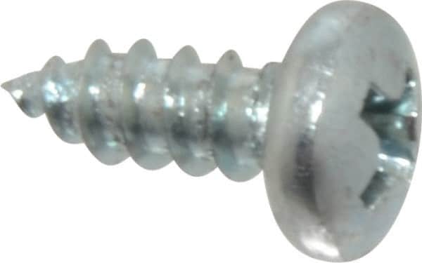 Value Collection - #7 Pan Head Phillips Sheet Metal Screw - Steel, 3/8" Length Under Head, Grade 2 - Americas Industrial Supply