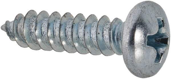 Value Collection - #7 Pan Head Phillips Sheet Metal Screw - Steel, 5/8" Length Under Head, Grade 2 - Americas Industrial Supply