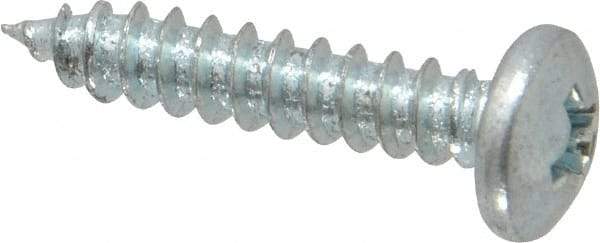 Value Collection - #7 Pan Head Phillips Sheet Metal Screw - Steel, 3/4" Length Under Head, Grade 2 - Americas Industrial Supply