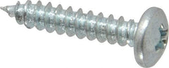 Value Collection - #7 Pan Head Phillips Sheet Metal Screw - Steel, 3/4" Length Under Head, Grade 2 - Americas Industrial Supply