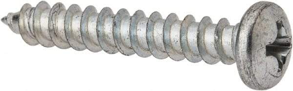 Value Collection - #7 Pan Head Phillips Sheet Metal Screw - Steel, 1" Length Under Head, Grade 2 - Americas Industrial Supply