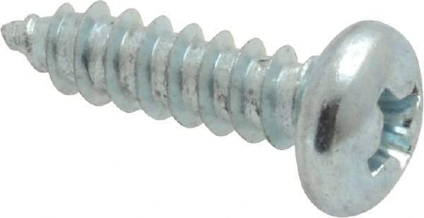 Value Collection - #8 Pan Head Phillips Sheet Metal Screw - Steel, 5/8" Length Under Head, Grade 2 - Americas Industrial Supply