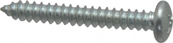 Value Collection - #8 Pan Head Phillips Sheet Metal Screw - Steel, 1-1/4" Length Under Head, Grade 2 - Americas Industrial Supply