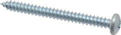 Value Collection - #8 Pan Head Phillips Sheet Metal Screw - Steel, 1-3/4" Length Under Head, Grade 2 - Americas Industrial Supply