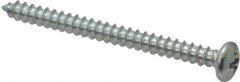 Value Collection - #8 Pan Head Phillips Sheet Metal Screw - Steel, 2" Length Under Head, Grade 2 - Americas Industrial Supply