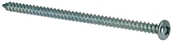 Value Collection - #8 Pan Head Phillips Sheet Metal Screw - Steel, 3" Length Under Head, Grade 2 - Americas Industrial Supply