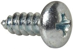 Value Collection - #10 Pan Head Phillips Sheet Metal Screw - Steel, 1/2" Length Under Head, Grade 2 - Americas Industrial Supply
