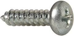 Value Collection - #10 Pan Head Phillips Sheet Metal Screw - Steel, 3/4" Length Under Head, Grade 2 - Americas Industrial Supply