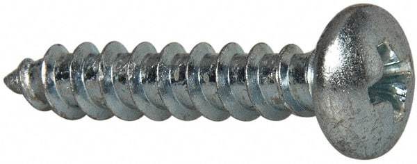 Value Collection - #10 Pan Head Phillips Sheet Metal Screw - Steel, 1" Length Under Head, Grade 2 - Americas Industrial Supply