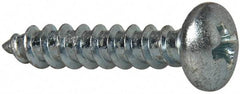 Value Collection - #10 Pan Head Phillips Sheet Metal Screw - Steel, 1" Length Under Head, Grade 2 - Americas Industrial Supply