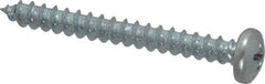 Value Collection - #10 Pan Head Phillips Sheet Metal Screw - Steel, 1-3/4" Length Under Head, Grade 2 - Americas Industrial Supply