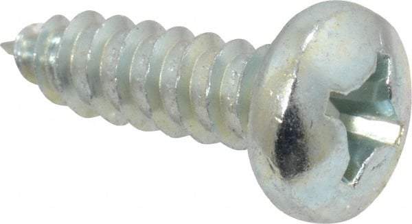 Value Collection - #12 Pan Head Phillips Sheet Metal Screw - Steel, 3/4" Length Under Head, Grade 2 - Americas Industrial Supply