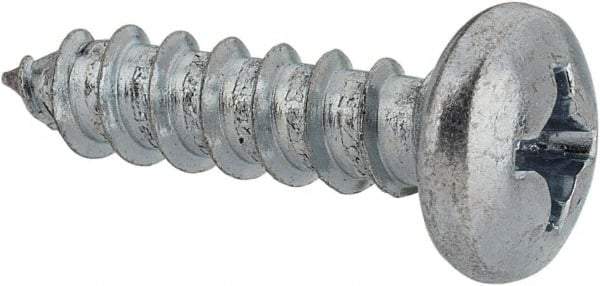 Value Collection - #12 Pan Head Phillips Sheet Metal Screw - Steel, 7/8" Length Under Head, Grade 2 - Americas Industrial Supply