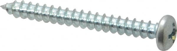 Value Collection - #12 Pan Head Phillips Sheet Metal Screw - Steel, 2" Length Under Head, Grade 2 - Americas Industrial Supply
