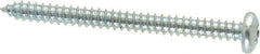 Value Collection - #12 Pan Head Phillips Sheet Metal Screw - Steel, 2-1/2" Length Under Head, Grade 2 - Americas Industrial Supply