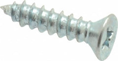 Value Collection - #4 Flat Head Phillips Sheet Metal Screw - Steel, 1/2" OAL, Grade 2 - Americas Industrial Supply