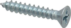 Value Collection - #8 Flat Head Phillips Sheet Metal Screw - Steel, 1" OAL, Grade 2 - Americas Industrial Supply