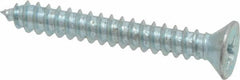 Value Collection - #8 Flat Head Phillips Sheet Metal Screw - Steel, 1-1/4" OAL, Grade 2 - Americas Industrial Supply