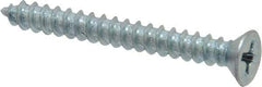 Value Collection - #8 Flat Head Phillips Sheet Metal Screw - Steel, 1-1/2" OAL, Grade 2 - Americas Industrial Supply