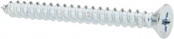 Value Collection - #10 Flat Head Phillips Sheet Metal Screw - Steel, 2" OAL, Grade 2 - Americas Industrial Supply