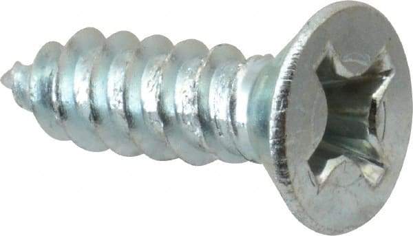 Value Collection - #12 Flat Head Phillips Sheet Metal Screw - Steel, 3/4" OAL, Grade 2 - Americas Industrial Supply