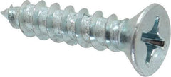 Value Collection - #12 Flat Head Phillips Sheet Metal Screw - Steel, 1" OAL, Grade 2 - Americas Industrial Supply