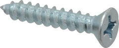 Value Collection - #12 Flat Head Phillips Sheet Metal Screw - Steel, 1-1/4" OAL, Grade 2 - Americas Industrial Supply
