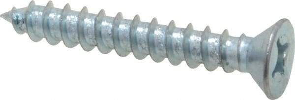 Value Collection - #12 Flat Head Phillips Sheet Metal Screw - Steel, 1-1/2" OAL, Grade 2 - Americas Industrial Supply