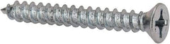 Value Collection - #12 Flat Head Phillips Sheet Metal Screw - Steel, 1-3/4" OAL, Grade 2 - Americas Industrial Supply