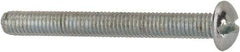Value Collection - #10-32 UNF, 1-3/4" Length Under Head Slotted Drive Machine Screw - Round Head, Alloy Steel, Zinc-Plated Finish, Without Washer - Americas Industrial Supply