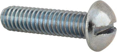 Value Collection - 5/16-18 UNC, 1-1/4" Length Under Head Slotted Drive Machine Screw - Round Head, Alloy Steel, Zinc-Plated Finish, Without Washer - Americas Industrial Supply