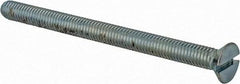 Value Collection - #10-32 UNF, 2-1/2" OAL Slotted Drive Machine Screw - Flat Head, Grade 2 Steel, Zinc-Plated Finish, Without Washer - Americas Industrial Supply