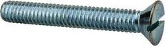 Value Collection - 5/16-18 UNC, 2-1/4" OAL Slotted Drive Machine Screw - Flat Head, Grade 2 Steel, Zinc-Plated Finish, Without Washer - Americas Industrial Supply