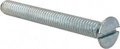 Value Collection - 5/16-18 UNC, 2-3/4" OAL Slotted Drive Machine Screw - Flat Head, Grade 2 Steel, Zinc-Plated Finish, Without Washer - Americas Industrial Supply