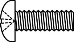 Value Collection - #10-32 UNF, 5" Length Under Head Phillips Drive Machine Screw - Pan Head, Grade J82 Steel, Zinc-Plated Finish, Without Washer - Americas Industrial Supply