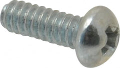 Value Collection - #4-40 UNC, 5/16" Length Under Head Phillips Drive Machine Screw - Round Head, Grade 2 Steel, Zinc-Plated Finish, Without Washer - Americas Industrial Supply