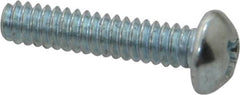 Value Collection - #4-40 UNC, 1/2" Length Under Head Phillips Drive Machine Screw - Round Head, Grade 2 Steel, Zinc-Plated Finish, Without Washer - Americas Industrial Supply