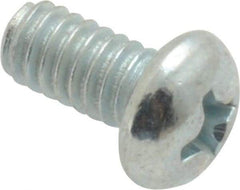 Value Collection - #8-32 UNC, 5/16" Length Under Head Phillips Drive Machine Screw - Round Head, Grade 2 Steel, Zinc-Plated Finish, Without Washer - Americas Industrial Supply