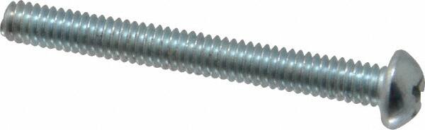 Value Collection - #8-32 UNC, 1-1/2" Length Under Head Phillips Drive Machine Screw - Round Head, Grade 2 Steel, Zinc-Plated Finish, Without Washer - Americas Industrial Supply