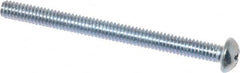 Value Collection - #8-32 UNC, 2" Length Under Head Phillips Drive Machine Screw - Round Head, Grade 2 Steel, Zinc-Plated Finish, Without Washer - Americas Industrial Supply