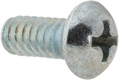 Value Collection - #10-24 UNC, 7/16" Length Under Head Phillips Drive Machine Screw - Round Head, Grade 2 Steel, Zinc-Plated Finish, Without Washer - Americas Industrial Supply
