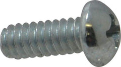 Value Collection - #10-24 UNC, 1/2" Length Under Head Phillips Drive Machine Screw - Round Head, Grade 2 Steel, Zinc-Plated Finish, Without Washer - Americas Industrial Supply
