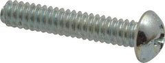 Value Collection - #10-24 UNC, 1" Length Under Head Phillips Drive Machine Screw - Round Head, Grade 2 Steel, Zinc-Plated Finish, Without Washer - Americas Industrial Supply