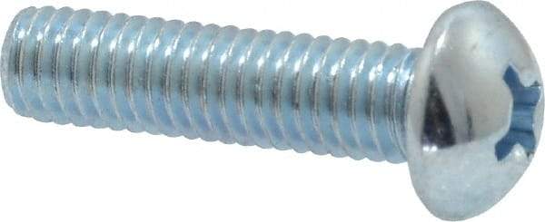 Value Collection - #10-32 UNF, 3/4" Length Under Head Phillips Drive Machine Screw - Round Head, Grade 2 Steel, Zinc-Plated Finish, Without Washer - Americas Industrial Supply