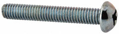 Value Collection - #10-32 UNF, 1-1/4" Length Under Head Phillips Drive Machine Screw - Round Head, Grade 2 Steel, Zinc-Plated Finish, Without Washer - Americas Industrial Supply